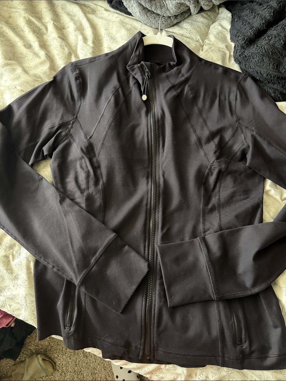 Woman's Black Zip-Front Performance Jacket